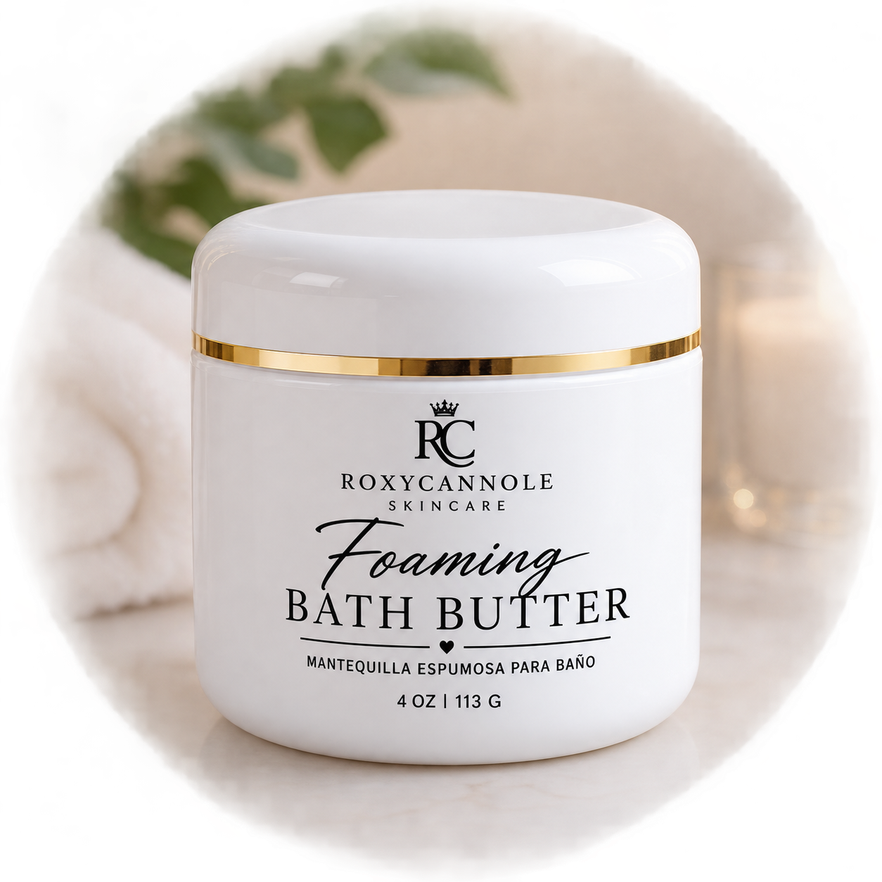Foaming bath butter